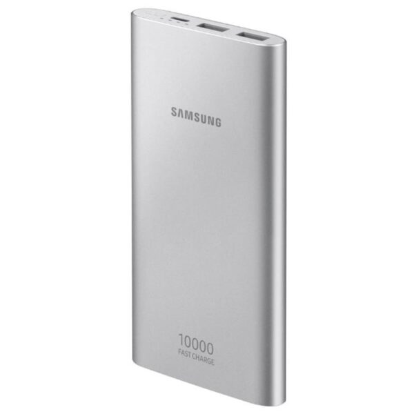 Samsung 10000 mAh Battery Pack, Silver Power Bank Dual USB Port 15w - Image 4