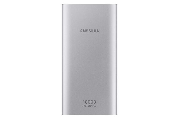 Samsung 10000 mAh Battery Pack, Silver Power Bank Dual USB Port 15w
