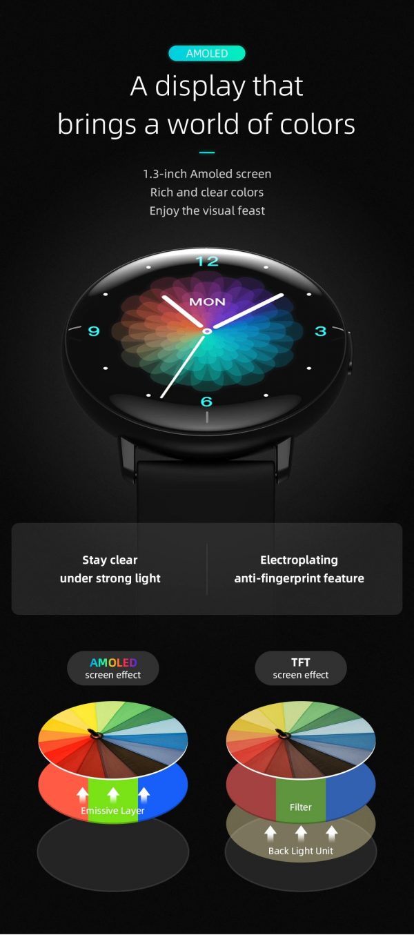 Xiaomi MiBro Lite Smart Watch AMOLED Always-On Display - Image 20