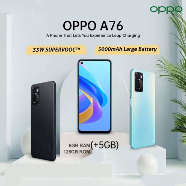 Oppo A76 6GB 128GB with official warranty