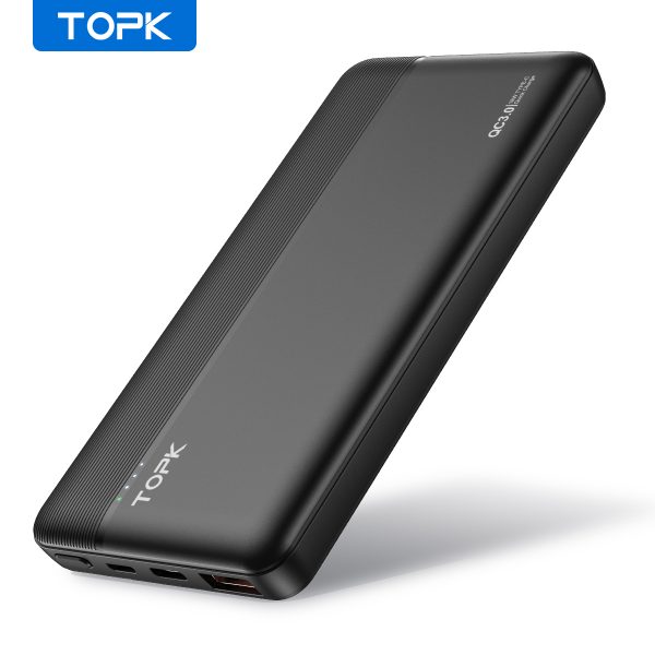 TOPK 18W QC3.0 PD 10000mAh Power Bank i1015P Fast Charging USB Type C Portable Mobile Charger Power bank