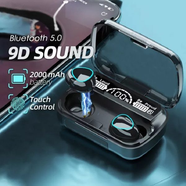 M10 TWS Earphones Wireless Earphone Touch Bluetooth Earplugs In The Ear Stereo Sport Headsets Noise Reduction Earbuds - Image 2