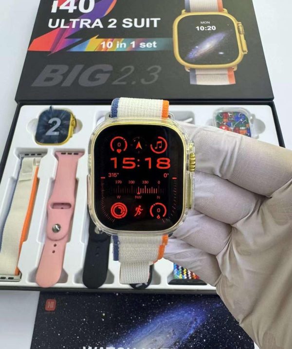 i40 Ultra2 Suit 7 Sets Colorful Straps Smart Watch