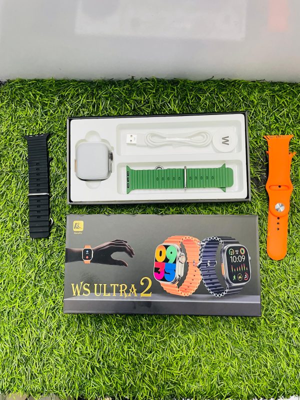 WS Ultra 2 Smart Watch With 3 Straps & Different Always on Displays Modes - Image 4