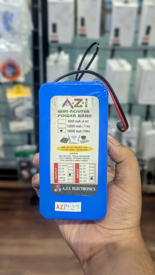 WiFi Router UPS Power Bank 12 Volts - 5 Hours Guaranteed Backup - Tp Link Tenda PTCL & Other Routers