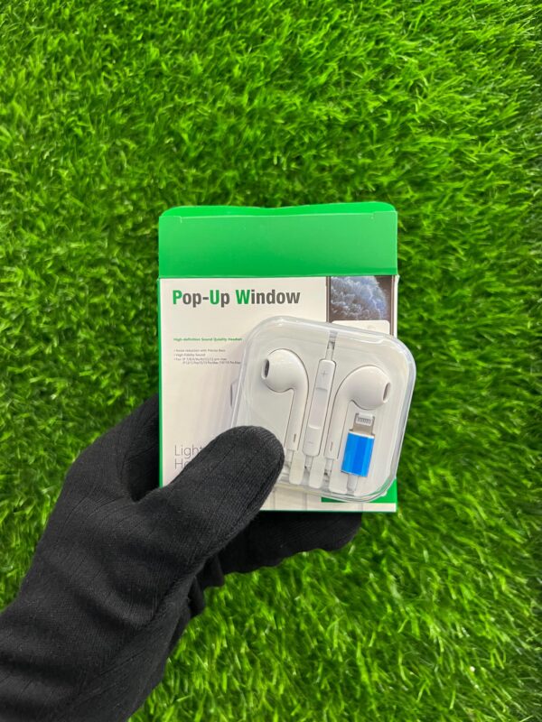 JH-103D Pop-Up window Lightning Headset for (Iphone 7 to 14 Pro Max)