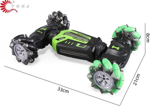 RC Dazzle Light Twist Car - Radio Controlled 4WD Stunt Car - Offroad - TKKJ - Transformer car with hand and Remote controllable - Image 4