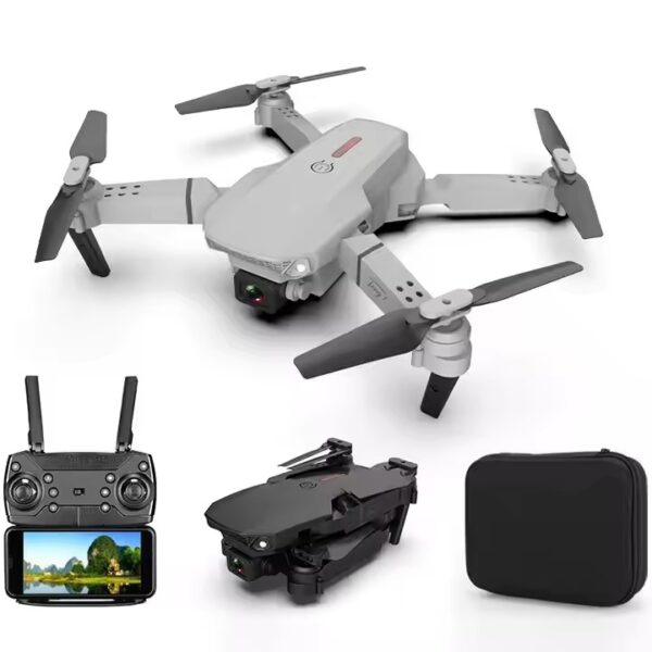 E88 Pro Foldable 4K Mini Drone RC Quadrocopter With WIFI FPV Wide Angle HD Camera Helicopter Height Keeping Toys Boy Gift