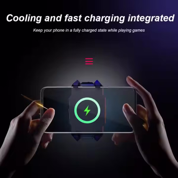 JS42 Universal Mobile Phone USB Game Cooler System Cooling Fan Gamepad Holder Stand Radiator - Image 2