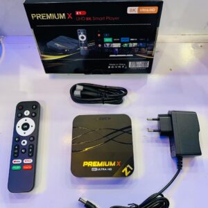 Premium X 8K Ultra HD Z1 Android TV Box Voice Control 8GB RAM 128GB ROM Netflix, YouTube, Prime